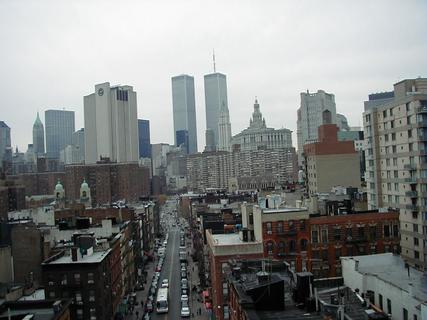 Lower Manhattan looking down Madison St from Manhattan Bridge<br>Location: <a href="https://www.google.com/maps/search/?api=1&query=40.71238,-73.99364" target="_new">Brooklyn City Tour, Manhattan Bridge onramp</a>